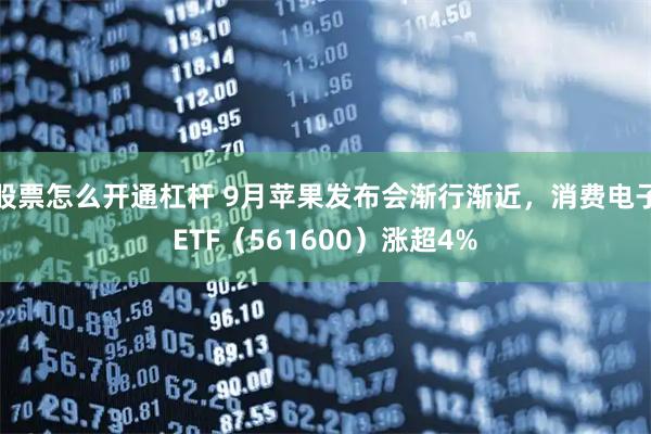 股票怎么开通杠杆 9月苹果发布会渐行渐近，消费电子ETF（561600）涨超4%